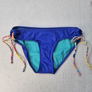 NIBI MTK Royal Blue Bikini Bottom Sz S Adjustable Strap New